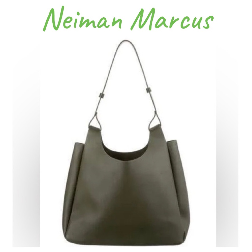 NWOT Neiman Marcus Vegan Leather Bucket Bag